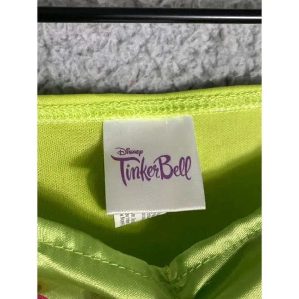 Disney Tinker Bell Green Fairy Costume Dress Girls Medium Party Princess Outfit - Picture 3 of 11